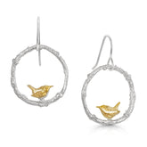 A pair of wrens earrings