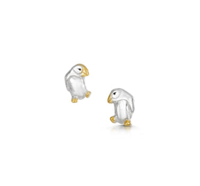 Puffin stud earrings